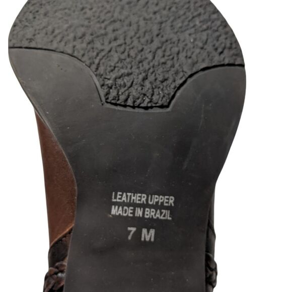 WHITE MOUNTAIN Floral Cutout Leather Western Boots 7 - Picture 6 of 10